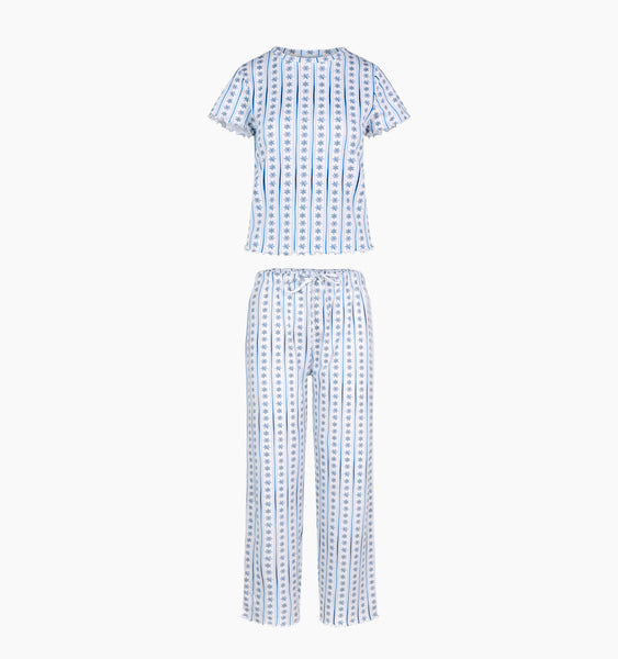 The Kelly Pajama Set - Snowflake – Hill House Home The Kelly Pajama Set - Snowflake – Hill House Home