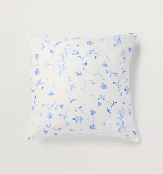 The Bleecker Throw Pillow - Blue Botanical – Hill House Home