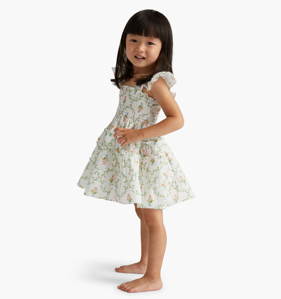 The Baby Ellie Nap Dress - Pastel Trellis – Hill House Home The Baby Ellie Nap Dress - Pastel Trellis – Hill House Home