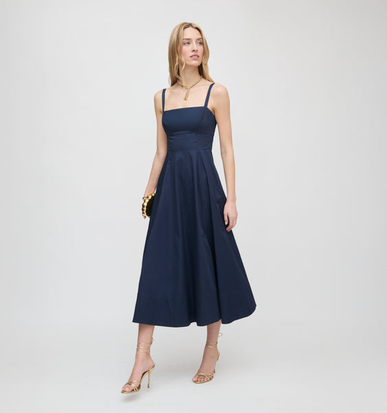 ワンピース house on the hill dress navy The Ellie Nap Dress - Navy Cala Paisley – Hill House Home