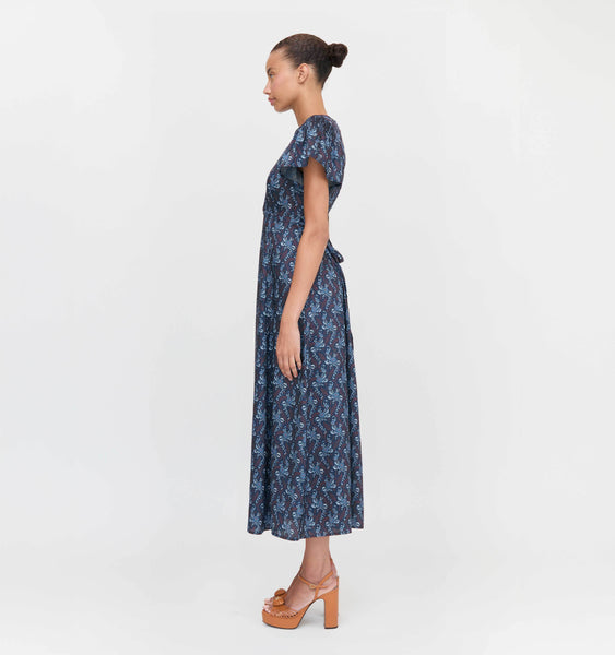 The Dominique Dress - Navy Cala Paisley – Hill House Home