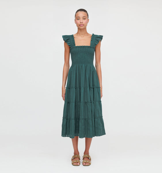 The Ellie Nap Dress - Midnight Green Hill House Home The Ellie Nap Dress - Midnight Green Hill House Home
