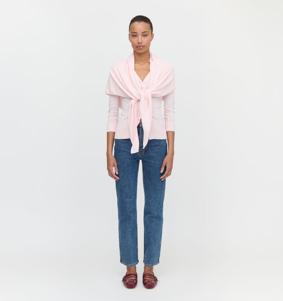 The Amal Cardigan - Soft Pink