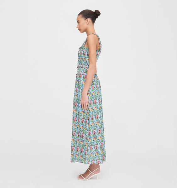 house on the hill セットアップ The Azalea Maxi Nap Dress - Geranium Stripe – Hill House Home
