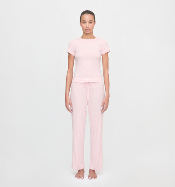 The Cleo Pointelle Set - Light Pink – Hill House Home