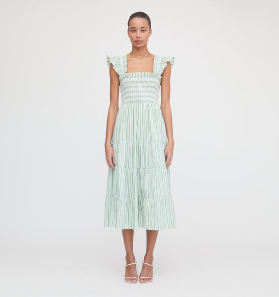 The Ellie Nap Dress - Apple Green Stripe – Hill House Home The Ellie Nap Dress - Apple Green Stripe – Hill House Home