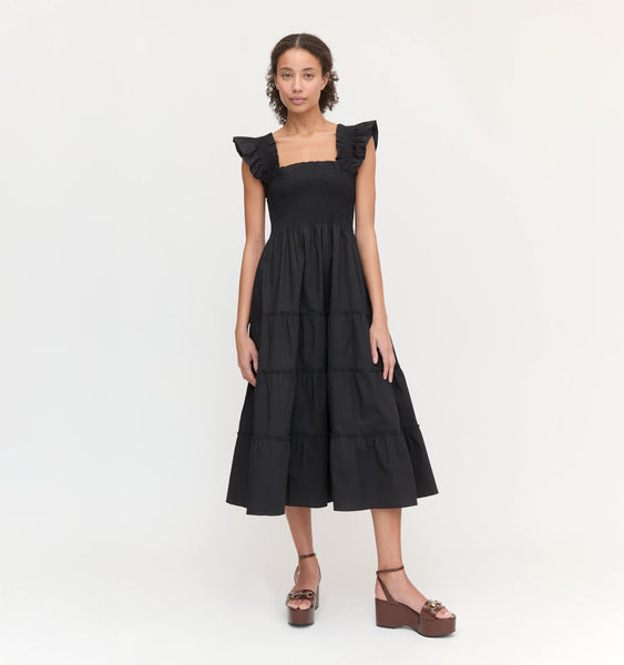 n*t様 House on the hill Dress ネイビー　80センチ The Ellie Nap Dress - Black Poplin – Hill House Home