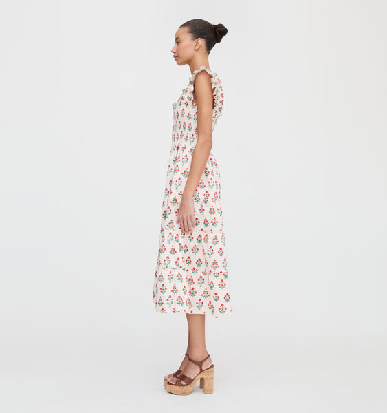 The Ellie Nap Dress - Poppy Block Print – Hill House Home