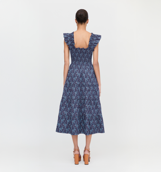 House on the Hill ワンピース80 ネイビー The Elizabeth Nap Dress - Navy Crepe – Hill House Home
