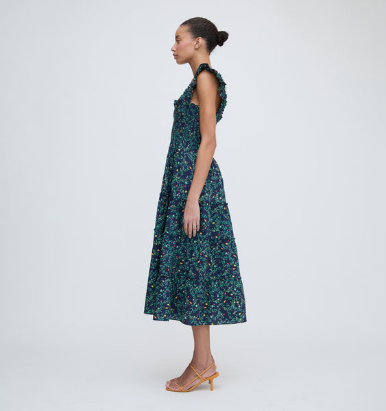 House on the hill dress ネイビー　80cm The Ellie Maxi Nap Dress - Navy Stripe – Hill House Home