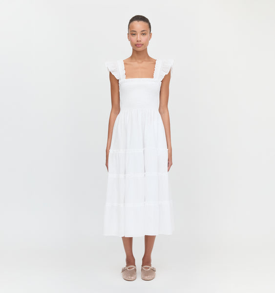 chinese dress ladies The Ellie Nap Dress | White Shadow Stripe / XXXS | | 100% Cotton