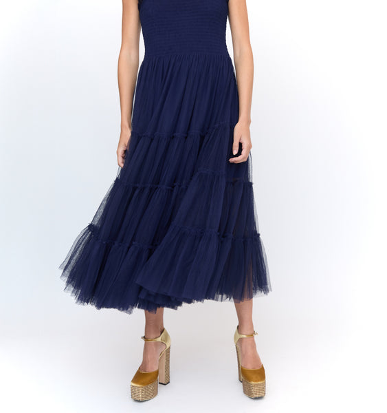 トップス MAISON ELLIE tulle frill zip blouson The Tulle Ellie Nap Dress - Red Tulle – Hill House Home