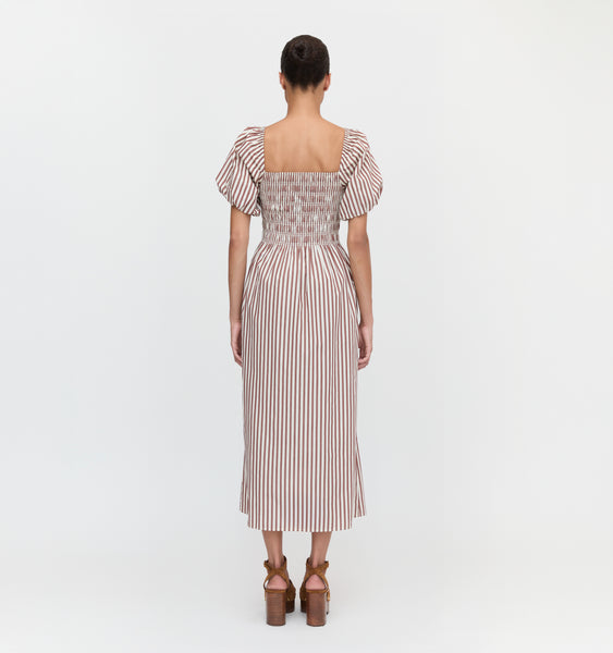 The Julia Dress - Rust Stripe – Hill House Home