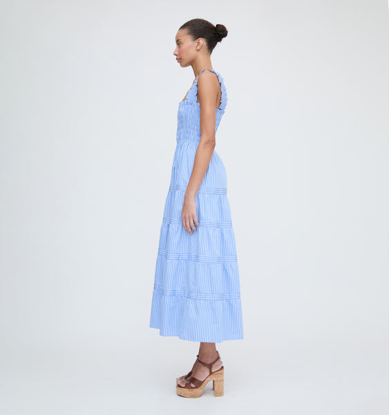 The Kimmy Nap Dress - Blue Stripe Hill House Home The Kimmy Nap Dress - Blue Stripe Hill House Home