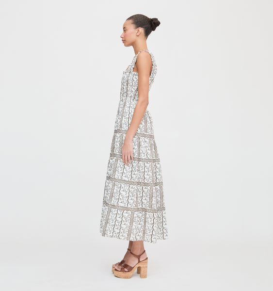 The Kimmy Nap Dress - Mocha Provence Floral – Hill House Home
