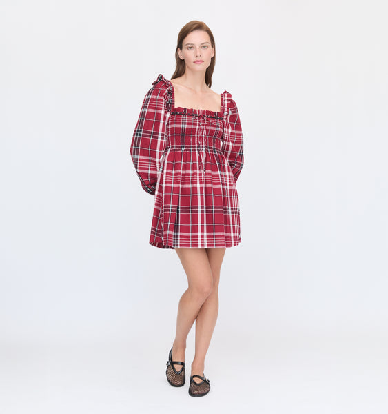 House on the Hill　Dress (Red)　100(3Y) Brand New Hill House The Naia Nap Dress Cherry Red Stripe