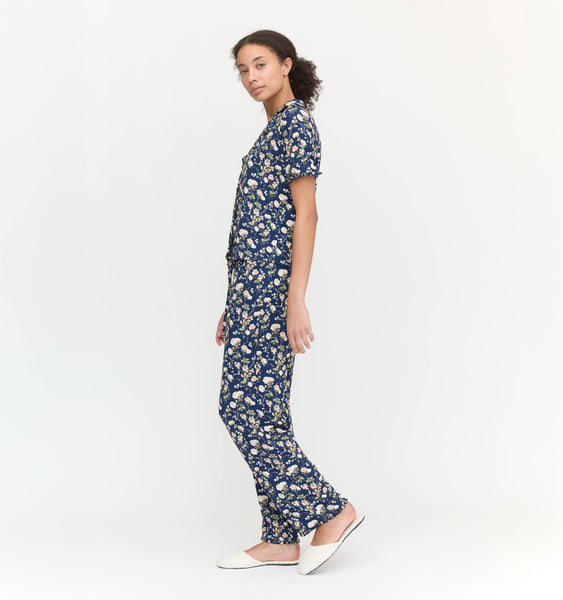 The Marina Pajama Set - Navy Bluebonnet – Hill House Home