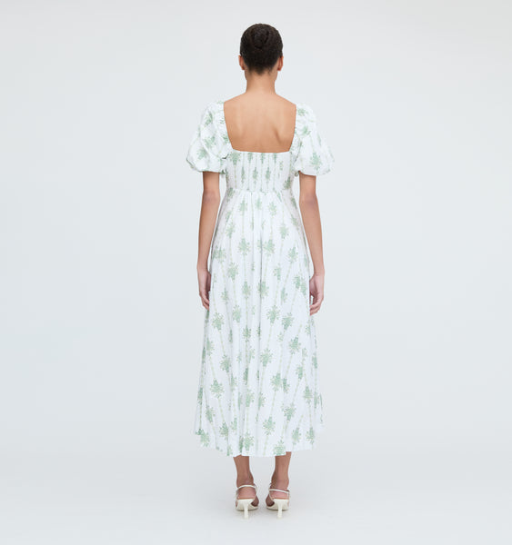 The Matilda Dress - Apple Green Basket Stripe – Hill House Home