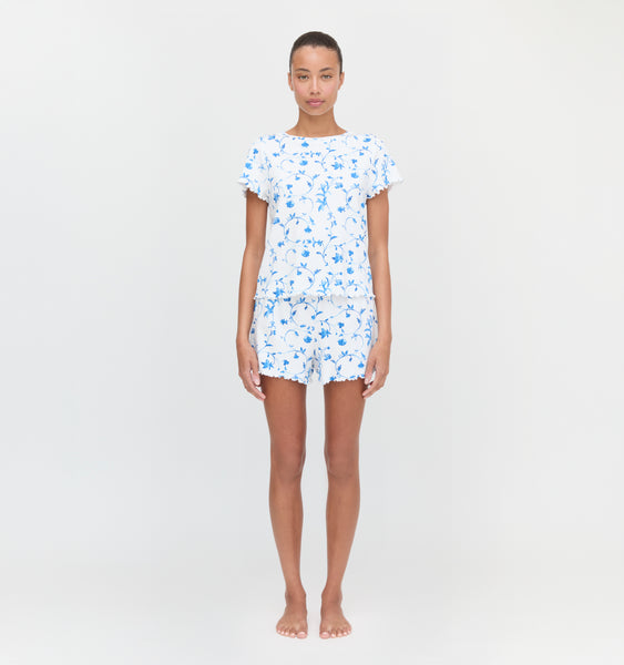The Nina Pajama Set - Blue Botanical – Hill House Home