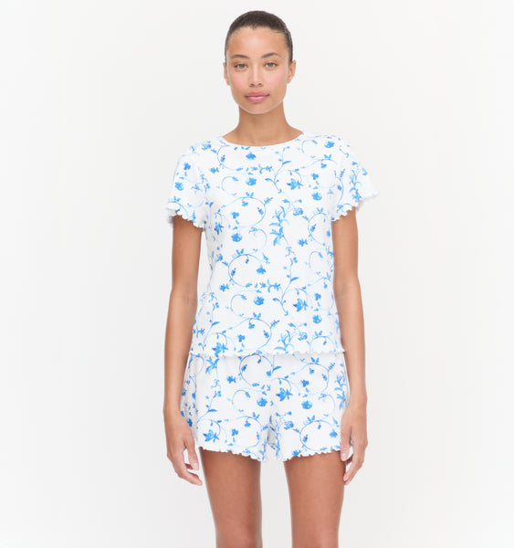 The Nina Pajama Set - Blue Botanical – Hill House Home