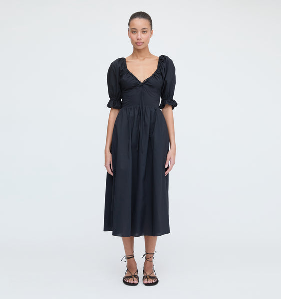 The Ellie Maxi Nap Dress - Navy Stripe – Hill House Home