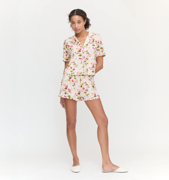 The Olivia Pajama Set - Pastel Trellis – Hill House Home