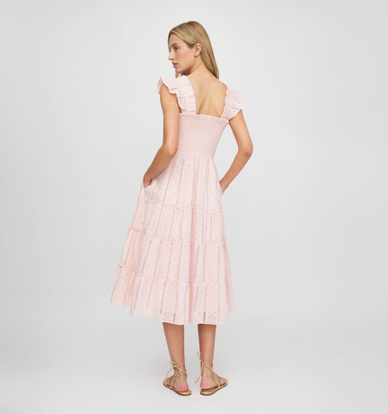 House on the Hill ワンピース　ピンク The Ellie Nap Dress - Pink Broderie Voile – Hill House Home