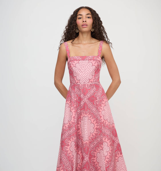 The Ezra Dress - Berry Paisley Scarf Hill House Home The Ezra Dress - Berry Paisley Scarf Hill House Home