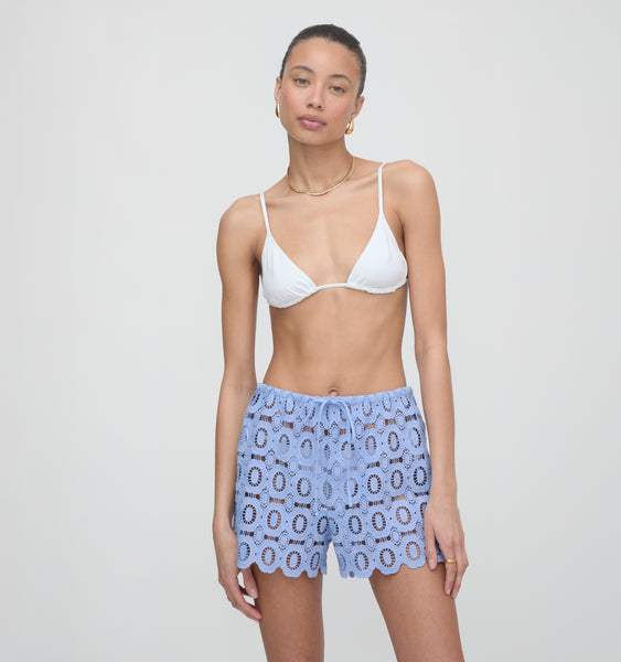 The Kaya Short - Cornflower Lace – Hill House Home