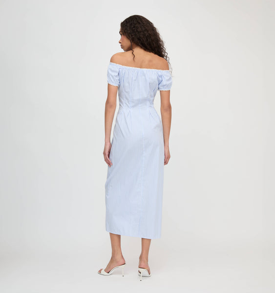 【MADISON BLUE/マディソンブルー】HAMPTON SH STRIPE The Madison Dress - Blue/White Stripe – Hill House Home