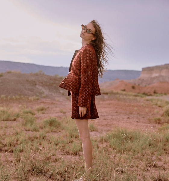 ◆Since Then◆ burgundy tweed jacket Burgundy tweed jacket – SINCETHEN