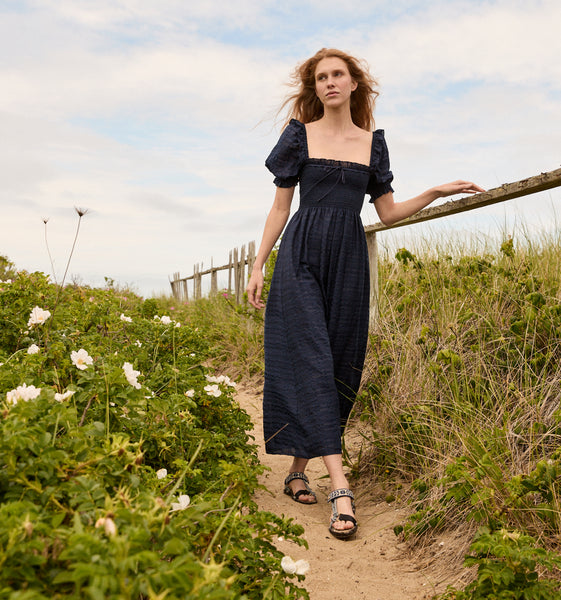 The Olivia Pajama Set - Blue Botanical – Hill House Home