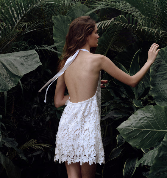 The Sasha Dress - White Floral Lace Hill House Home The Sasha Dress - White Floral Lace Hill House Home