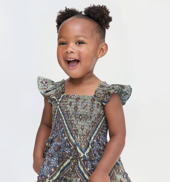 The Tiny Ellie Nap Dress - Olive Equestrian Scarf – Hill House Home