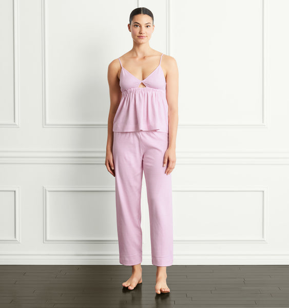 The Alice Sleep Pants - Bubblegum Gingham – Hill House Home