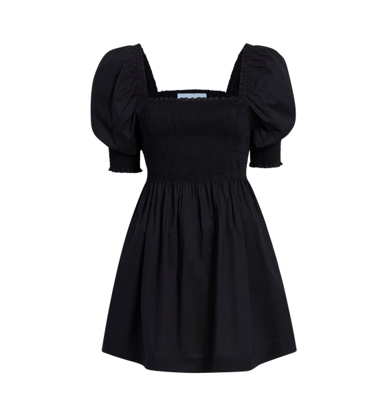 House on the Hill　Dress (Black)　100(3Y) The Athena Nap Dress - Black Cotton – Hill House Home