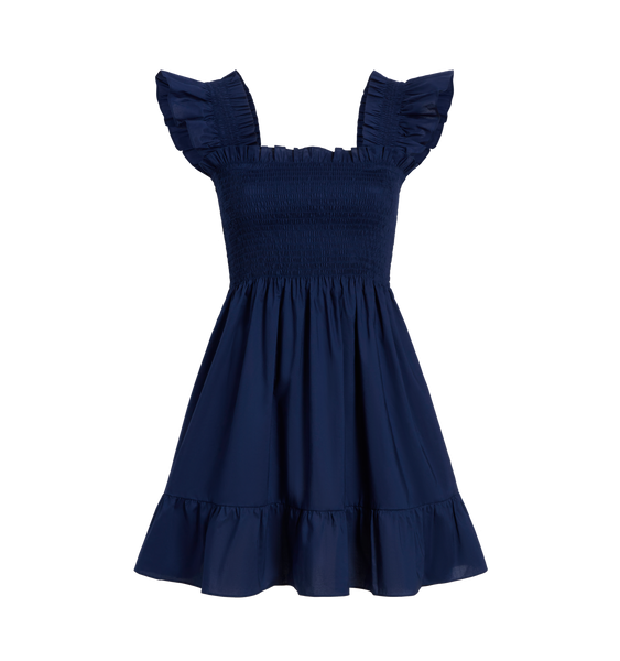 The Elizabeth Nap Dress - Navy Cotton – Hill House Home The Elizabeth Nap Dress - Navy Cotton – Hill House Home