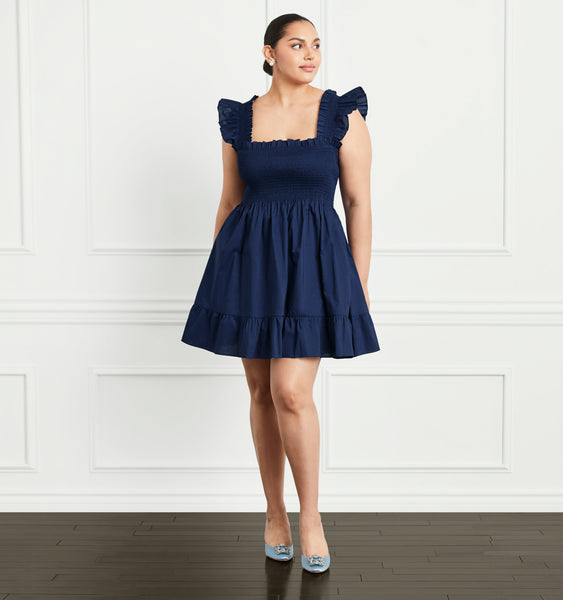 The Elizabeth Nap Dress - Navy Cotton – Hill House Home 