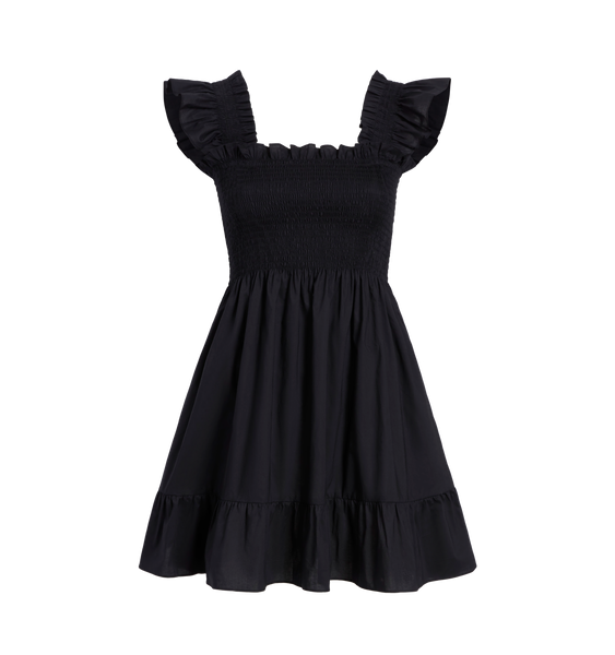 The Elizabeth Nap Dress - Black Cotton – Hill House Home The Elizabeth Nap Dress - Black Cotton – Hill House Home