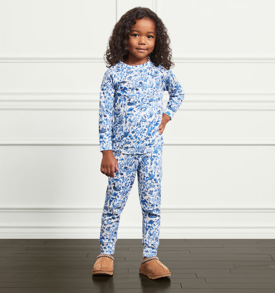 Blue pj set sales