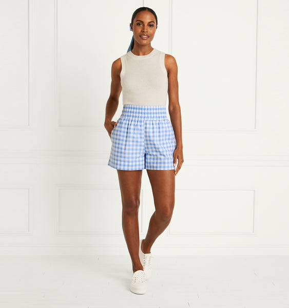 Navy gingham sale shorts