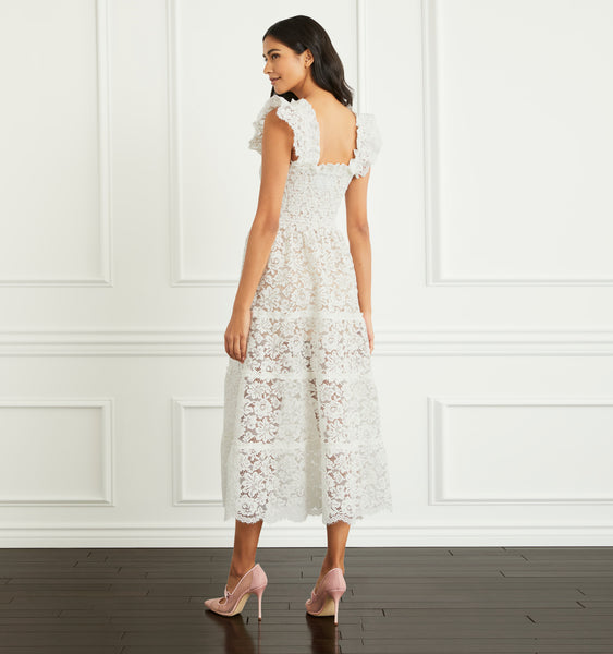 The Lace Ellie Nap Dress - White Lace – Hill House Home
