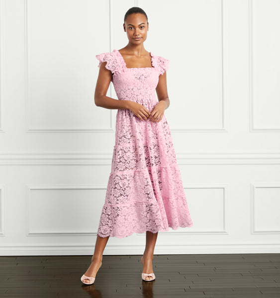 Fuschia lace shop dress