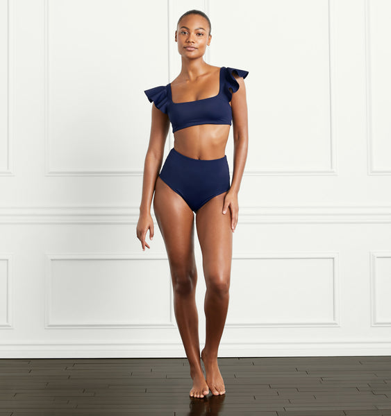 The Isla Swim Top Navy