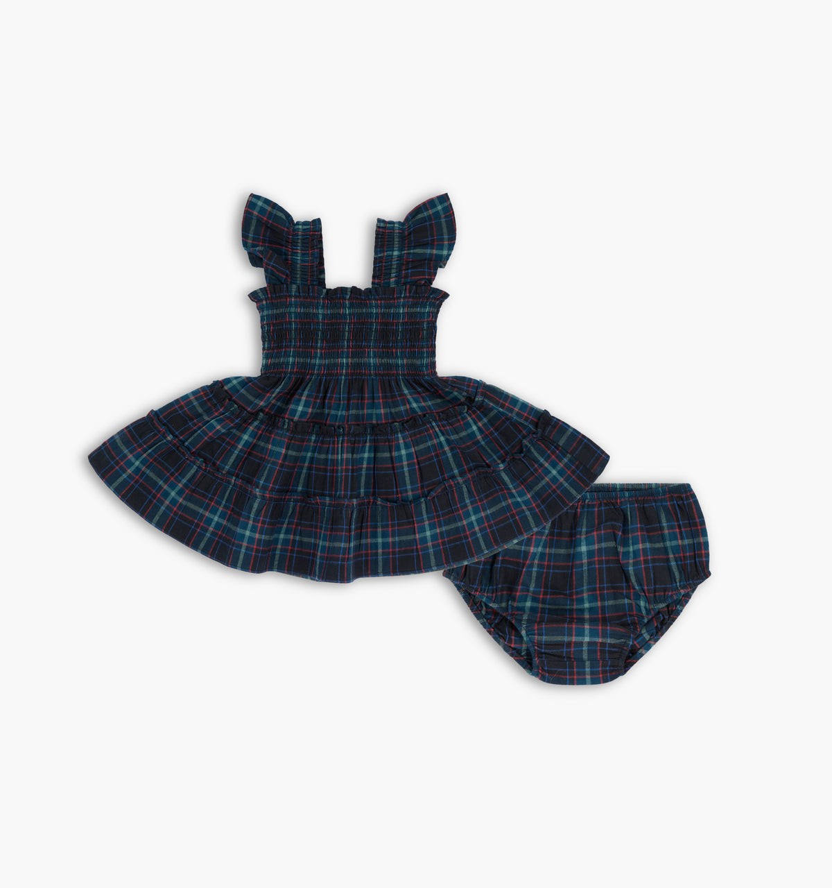 The Baby Ellie Nap Dress - Jewel Tartan