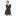 The Bridget Dress in Black Polka Dot color: Black Polka Dot