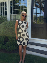 The Lisandra Dress - Black/Ivory Crochet Lace – Hill House Home