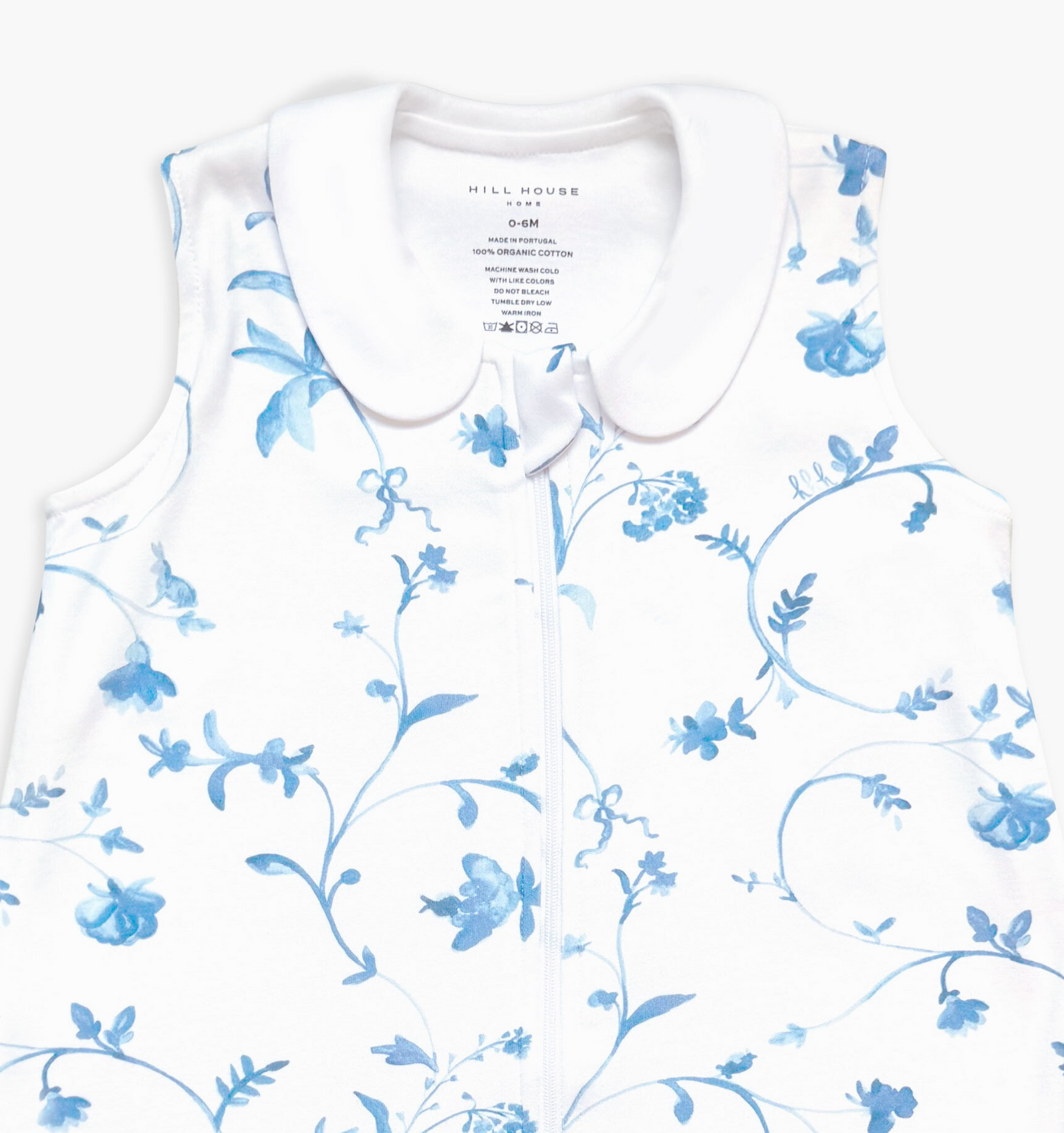 monogram: blue-botanical