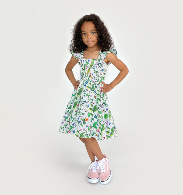 The Artist's Edition Tiny Ellie Nap Dress - Silken Petal Wings Crepe