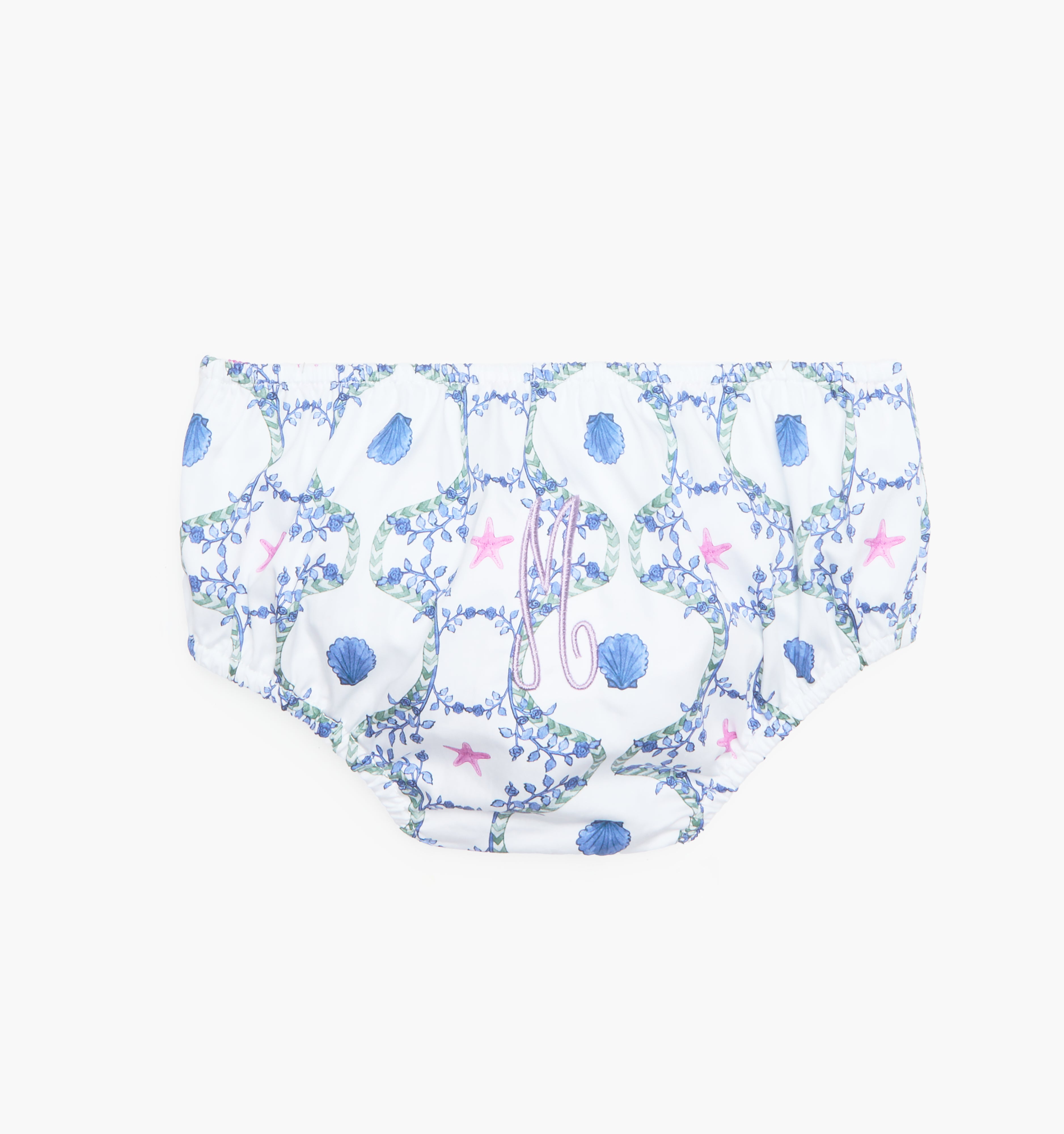 The Baby Ellie Nap Dress - White Cisco Trellis